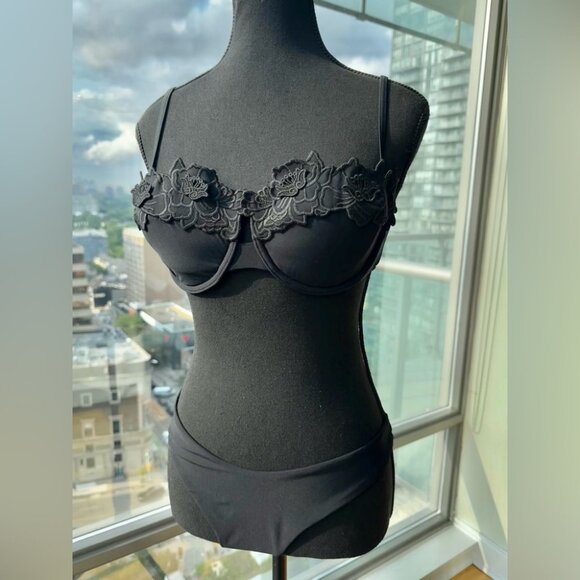 🆕 ZIMMERMANN 🧿 NWT Halliday Embroidered Balconette Bra + Scoop Pant Set, Sz 3 - Picture 8 of 16